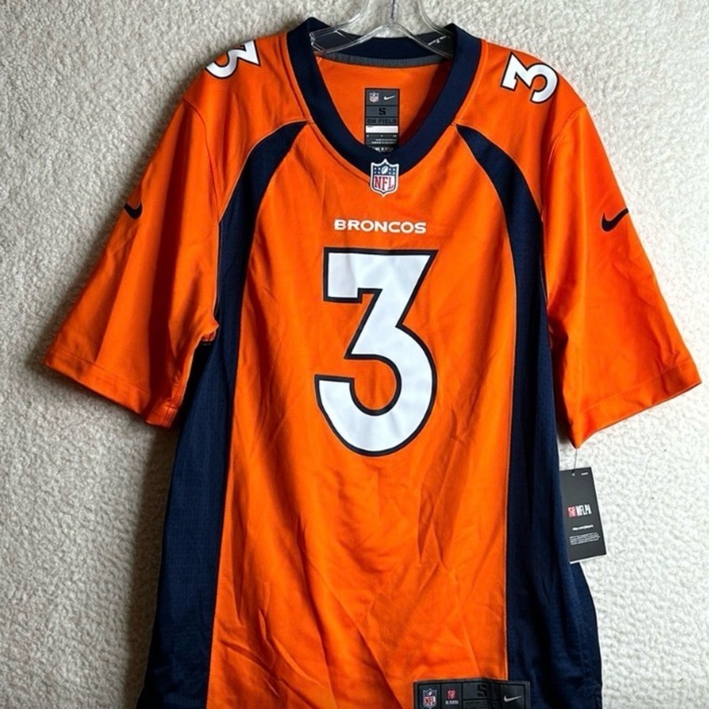NWT NFL Nike Mens Denver Broncos Wilson Jersey Size S